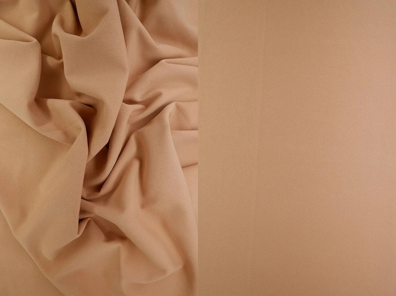 1 Yard Solid Techno Crepe Fabric, 95% Polyester, 5% Spandex, Heavy Stretch 58/60" Wide for Apparel